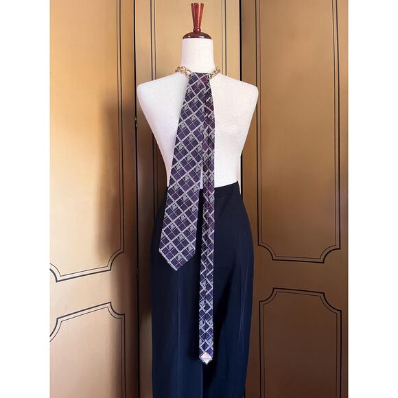 Vintage peek-a-boo silk necktie with Japanese nudes - Picture 2 of 7